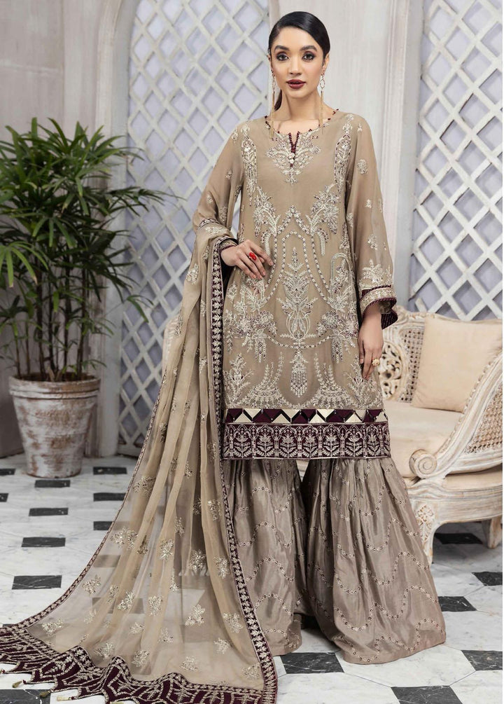 Ek Dastaan By Alizeh Fashion Embroidered Chiffon Suits Unstitched 3 Piece AFB22ED 10 Vasl - Festive Collection