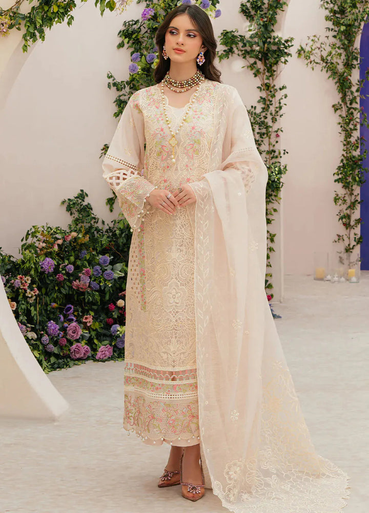 Allenura By Mahnur Embroidered Lawn Suits Unstitched 3 Piece MN24A D-09 Allora - Luxury Collection