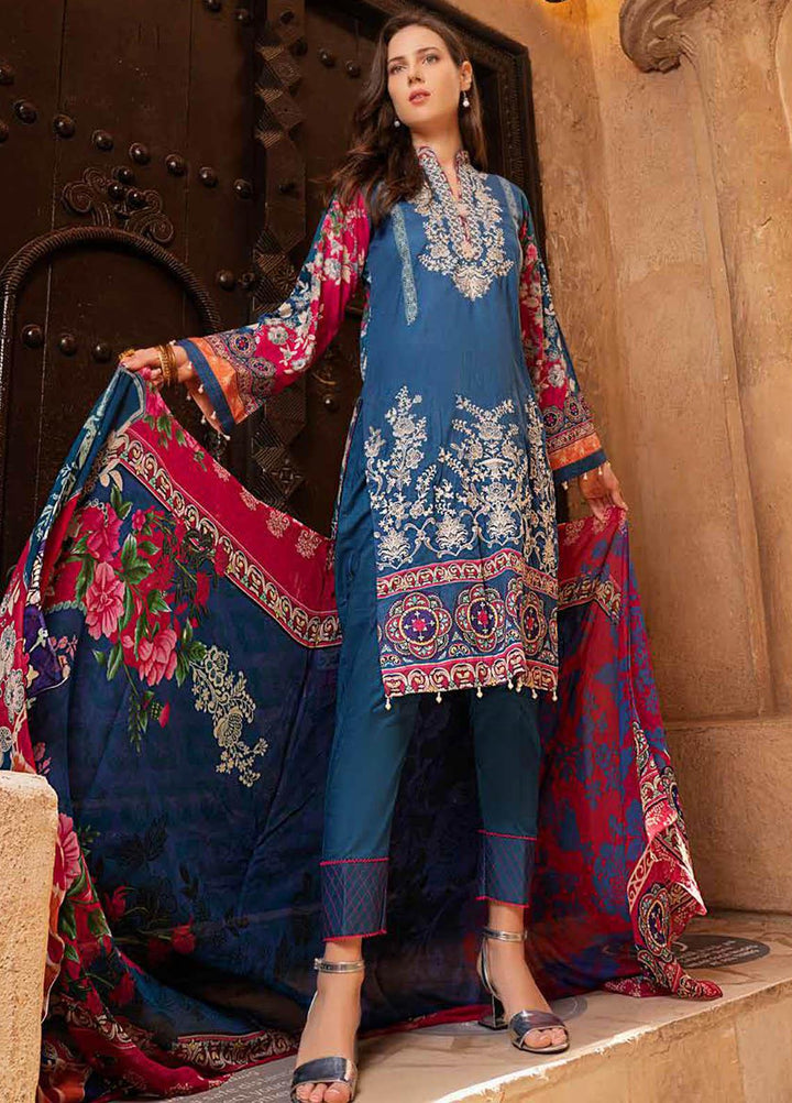 Alyssa by Banafsheh Embroidered Lawn Suits Unstitched 3 Piece BF21AL D-05 - Luxury Summer Collection
