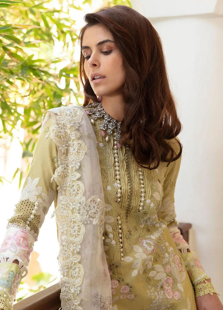 Amaani By Republic Womenswear Embroidered Lawn Suits Unstitched 3 Piece RW23A D-7A Linaria - Luxury Eid Collection