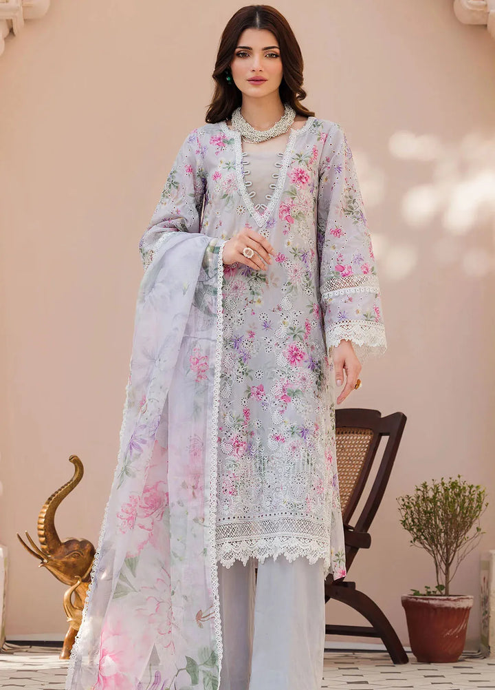 Amal by Motifz Embroidered Lawn Suit Unstitched 3 Piece MT24A 4625-Moonstoon - Summer Collection