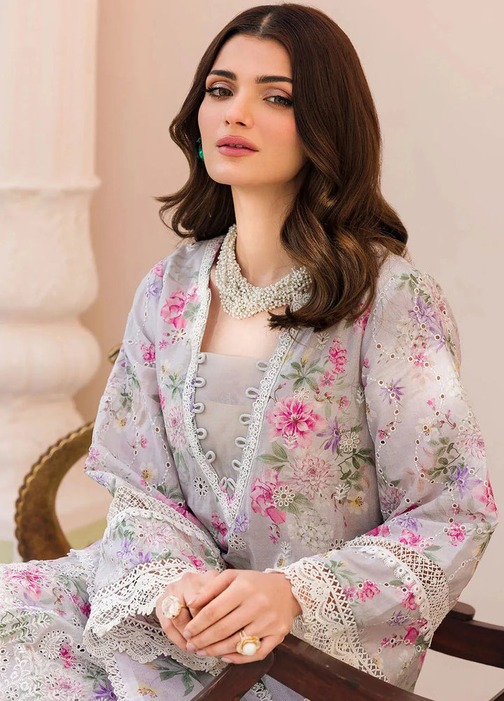 Amal by Motifz Embroidered Lawn Suit Unstitched 3 Piece MT24A 4625-Moonstoon - Summer Collection