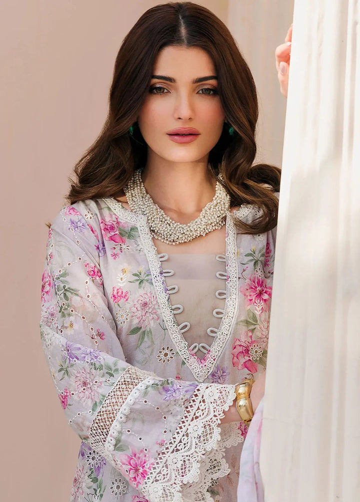 Amal by Motifz Embroidered Lawn Suit Unstitched 3 Piece MT24A 4625-Moonstoon - Summer Collection