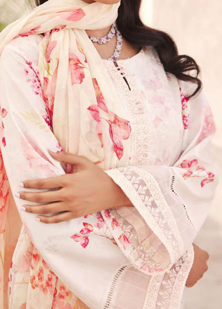 Amal By Motifz Embroidered Lawn Suits Unstitched 3 Piece MT23AM 3739-Mia - Summer Collection