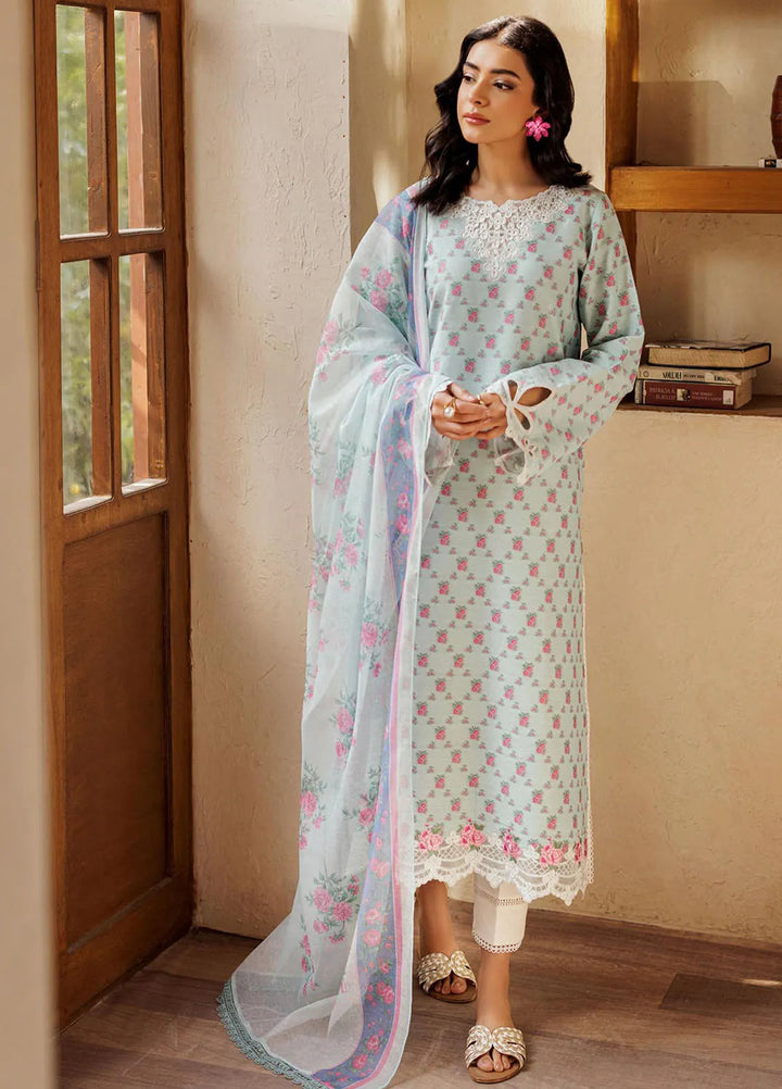 Amari by RajBari Embroidered Lawn Suits Unstitched 3 Piece RB25A D-02 - Summer Collection