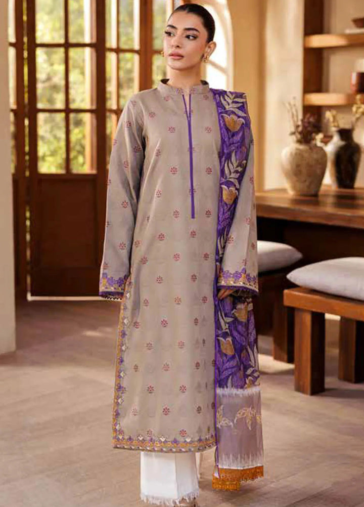 Amari by RajBari Embroidered Lawn Suits Unstitched 3 Piece RB25A D-07 - Summer Collection