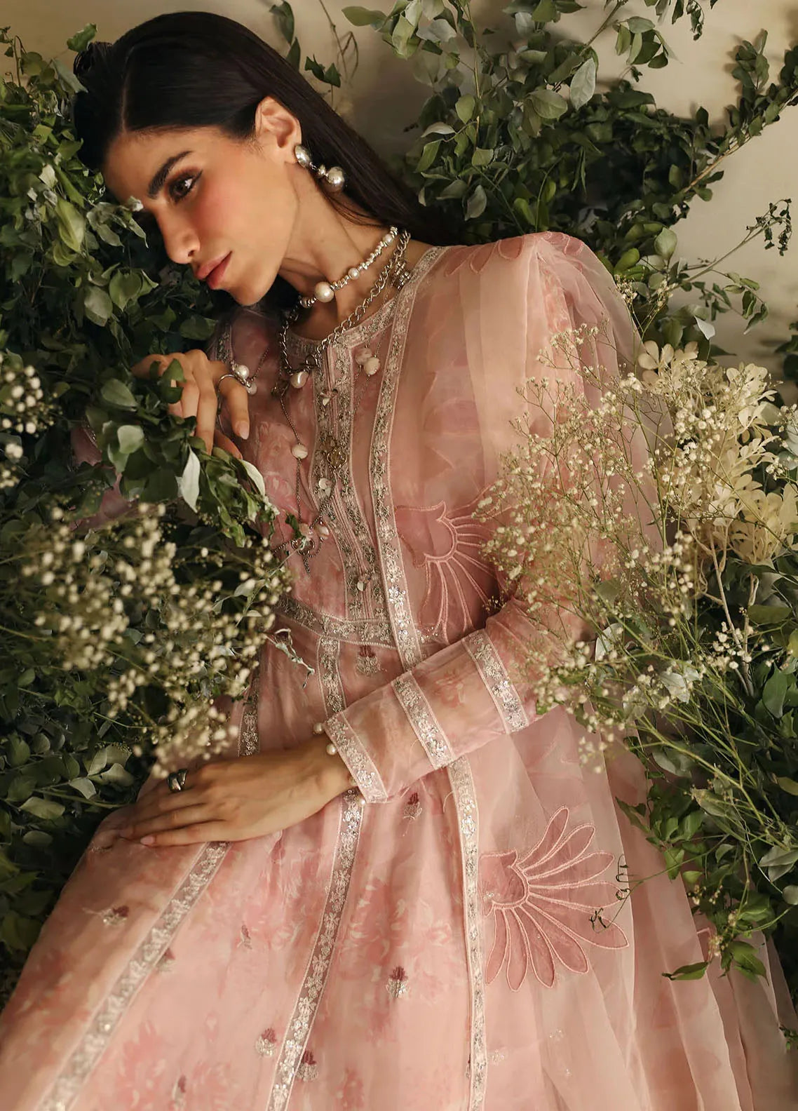Amaya by Nureh Embroidered Chiffon Suits Unstitched 3 Piece NU25CL AM-21 - Luxury Collection main image 0