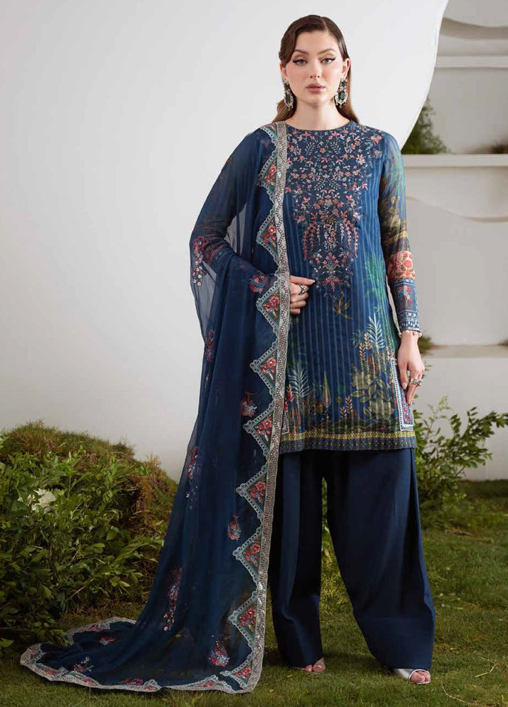 Amaya by Nureh Embroidered Chiffon Suits Unstitched 3 Piece NU25CL AM-23 - Luxury Collection