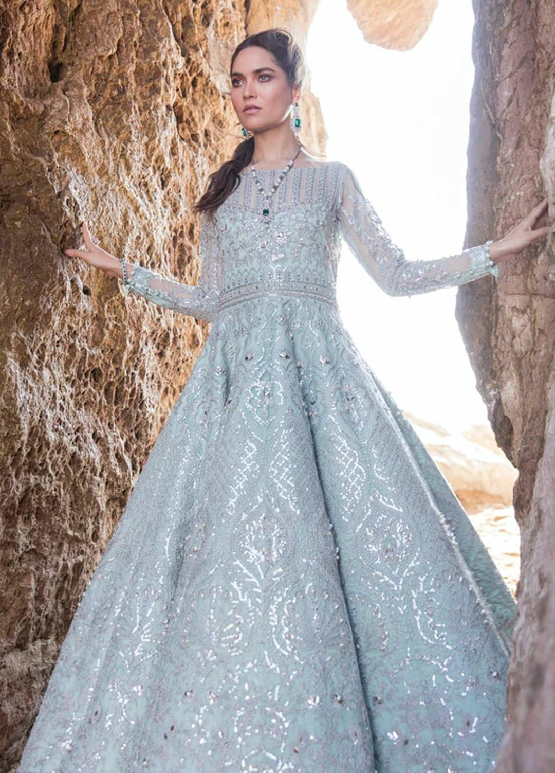 Amiraa by Reign Embroidered Net Suits Unstitched 3 Piece RGN21AM RN-07 MARTHA-A - Luxury Collection