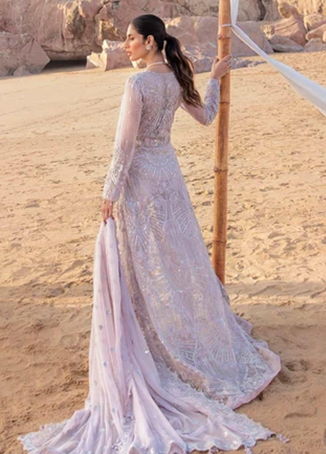 Amiraa by Reign Embroidered Net Suits Unstitched 3 Piece RGN21AM RN-11 ZAIRAH-A - Luxury Collection