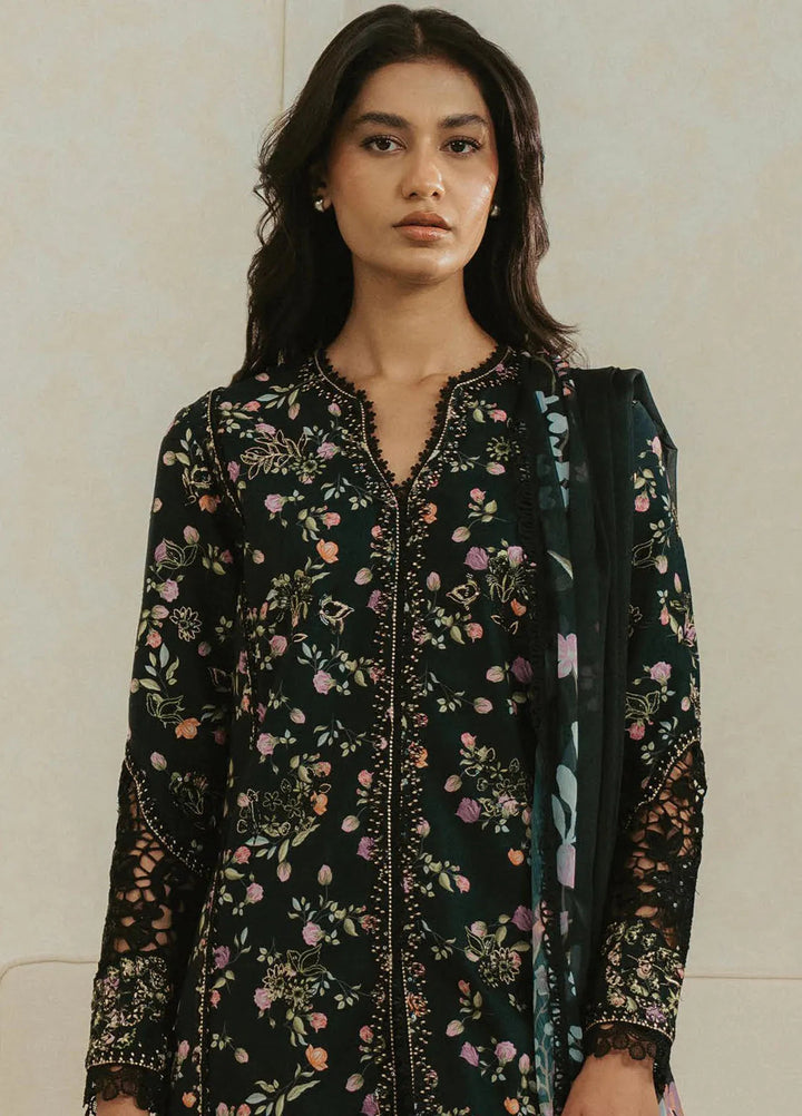 Amore by Ayzel Embroidered Lawn Suit Unstitched 3 Piece AAF25AS D-10 Jade - Summer Collection
