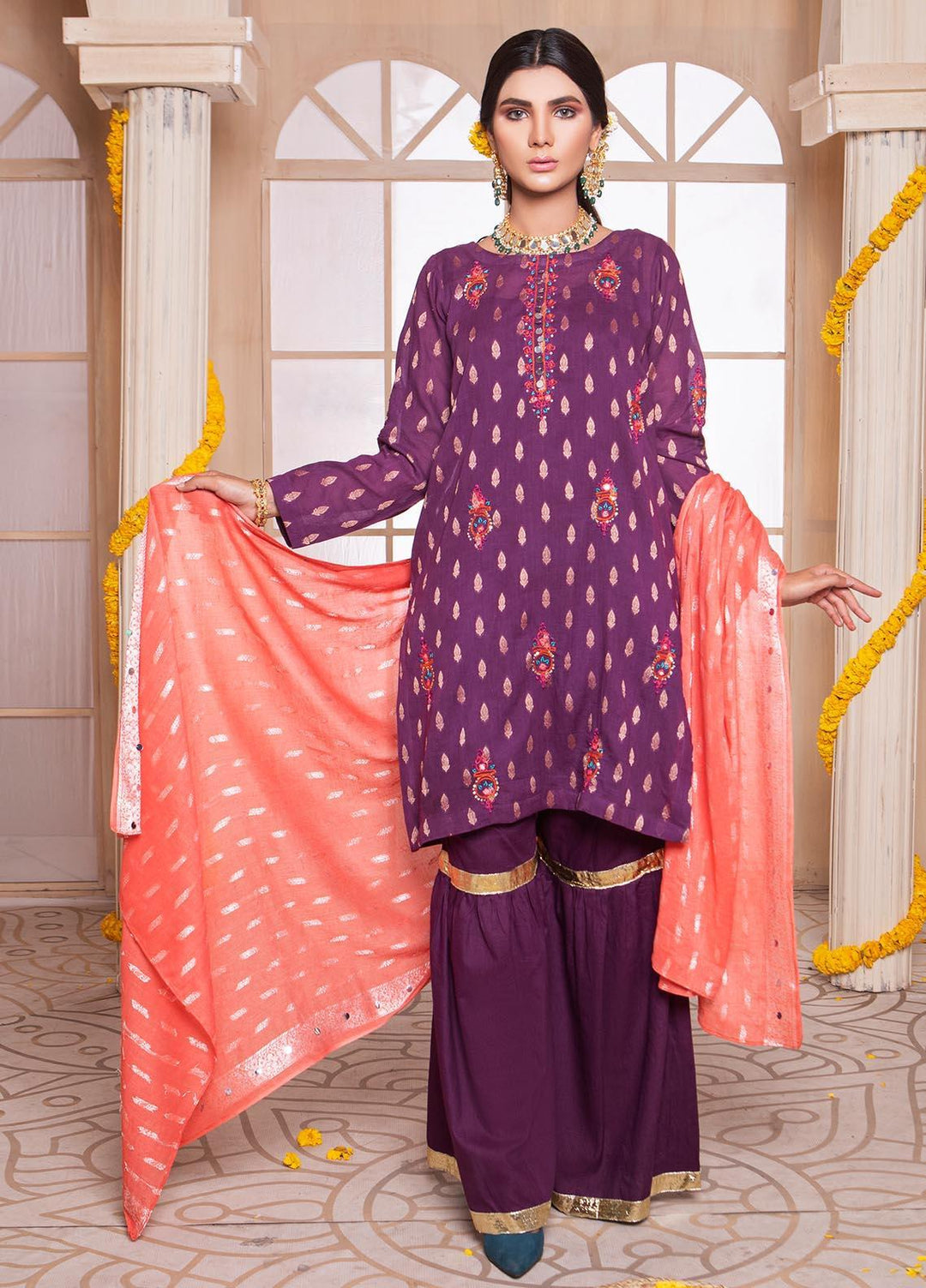 Amsin Attire Pret Luxury Lawn 3 Piece AAR21L Roshni