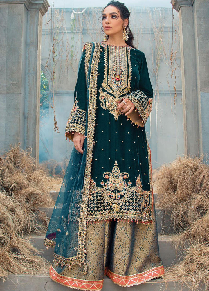 Velour De Fete By Anaya Embroidered Velvet Suits Unstitched 3 Piece AKC21VF VL-21-07 Ellanie - Winter Collection