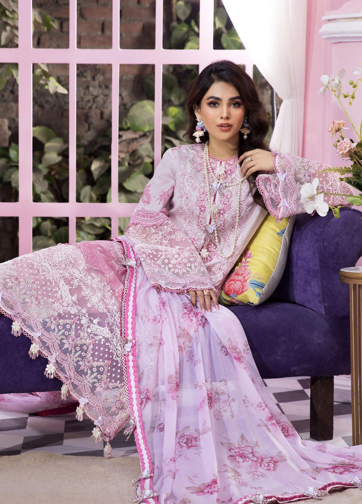 Anaya By Kiran Chaudhry Embroidered Lawn Suits Unstitched 3 Piece AKC22VL VL22-02-ZYSHA - Luxury Summer Collection