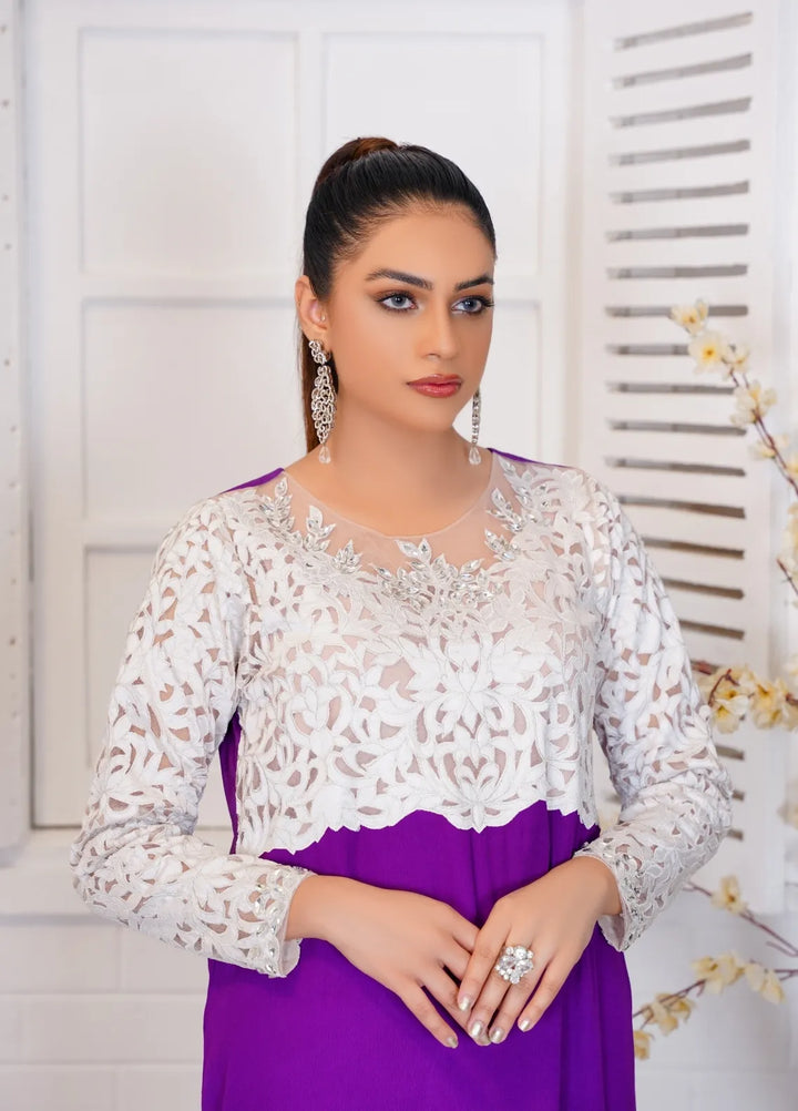 Anayra Amal Pret Embellished Grip Georgette 2 Piece Suit Aghaz