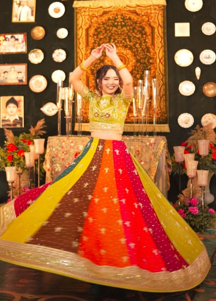 Anayra Amal Pret Embroidered Korean Silk 3 Piece Suit Dastak