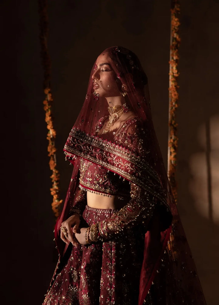 Anayra Amal Pret Embroidered Net 3 Piece Suit Uroosa