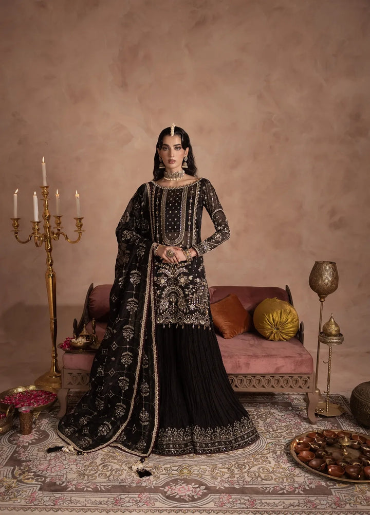 Anayra Amal Pret Embroidered Organza 3 Piece Suit Zahab