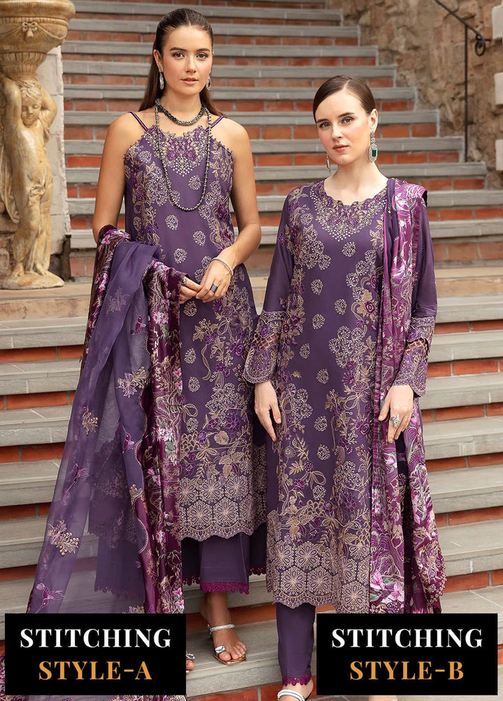 Andaaz by Ramsha Embroidered Lawn Suits Unstitched 3 Piece RSH24AL Z-807 - Luxury Collection