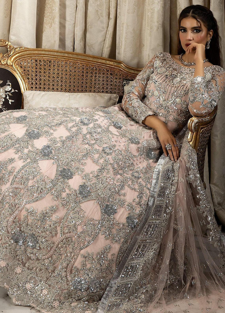 Andaaz-E-Khaas By Imrozia Premium Embroidered Net Suits Unstitched 4 Piece IMP23AK IB-41 Azah - Luxury Collection