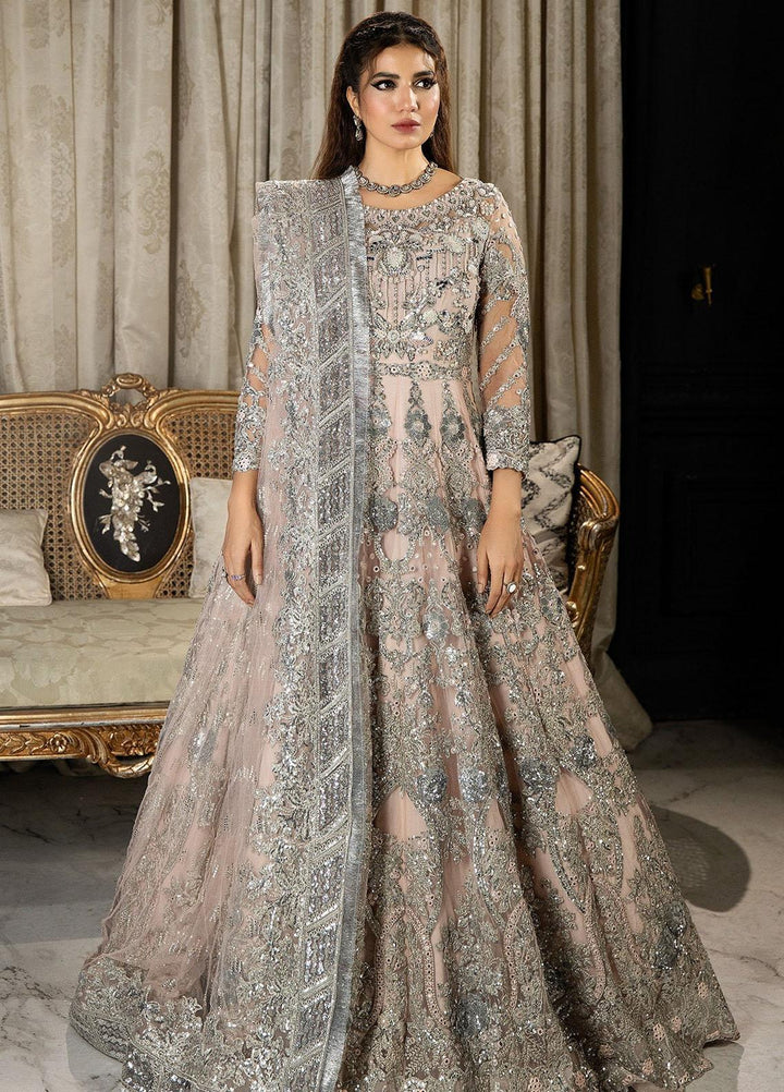 Andaaz-E-Khaas By Imrozia Premium Embroidered Net Suits Unstitched 4 Piece IMP23AK IB-41 Azah - Luxury Collection