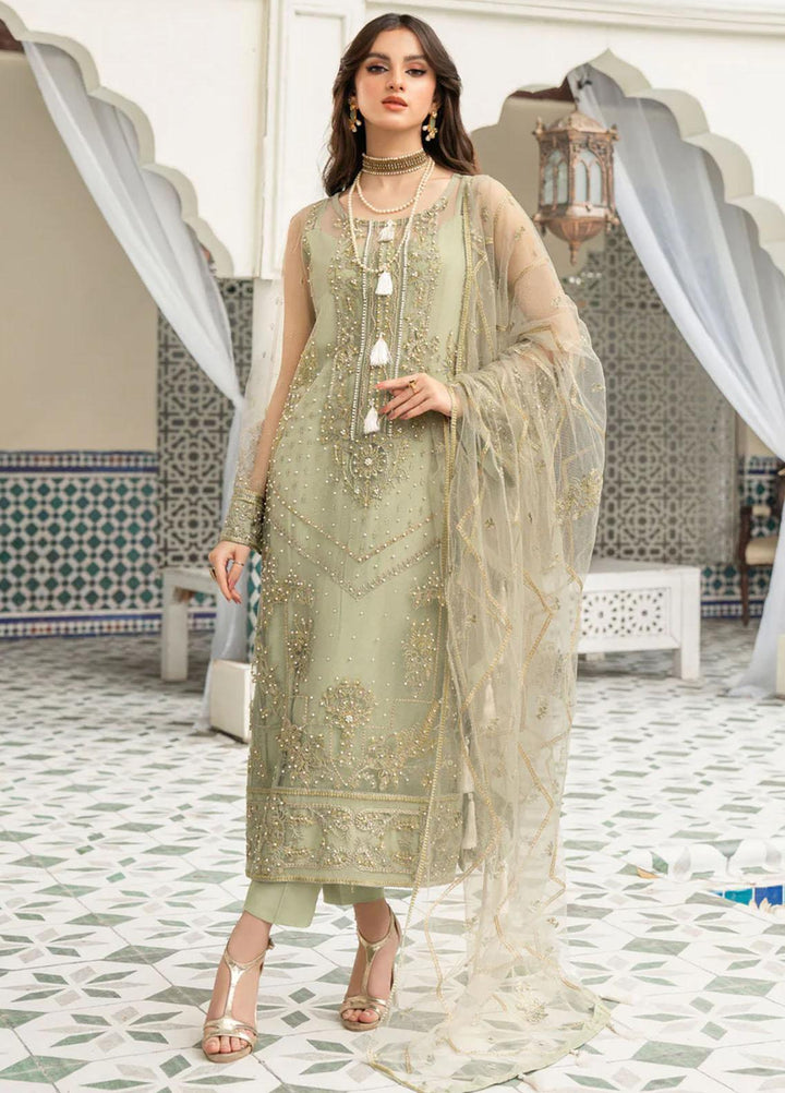 Andaz-e-Khas By Meeral Embroidered Net Suits Unstitched 3 Piece MRL24AK Maharoh - Formal Collection