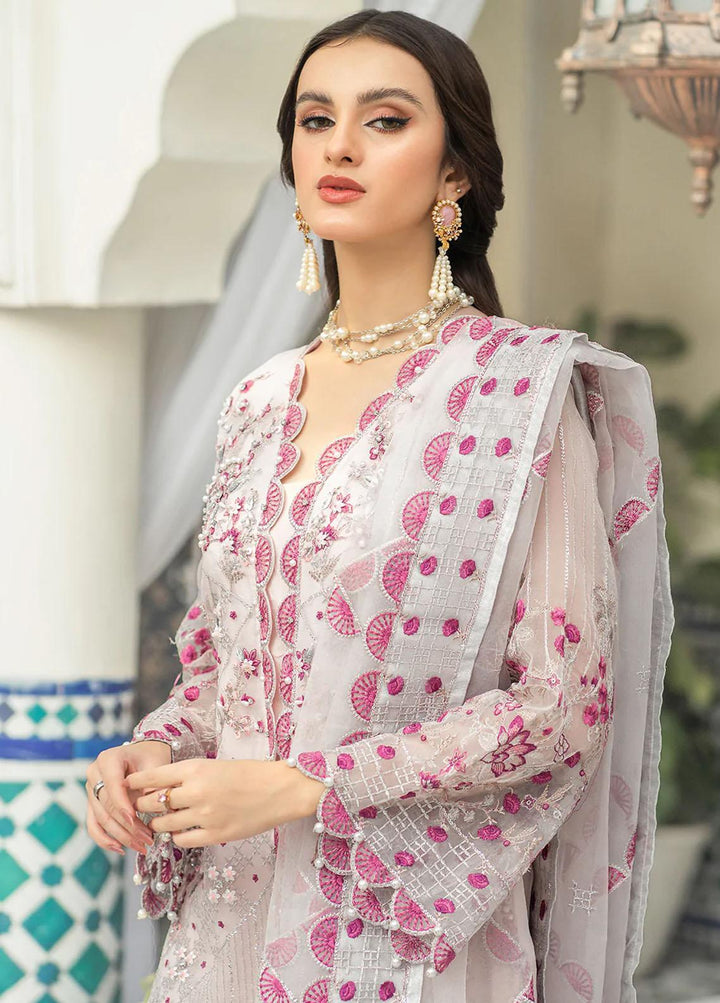 Andaz-e-Khas By Resham Ghar Embroidered Organza Suits Unstitched 3 Piece RG22AK DIA - Luxury Collection