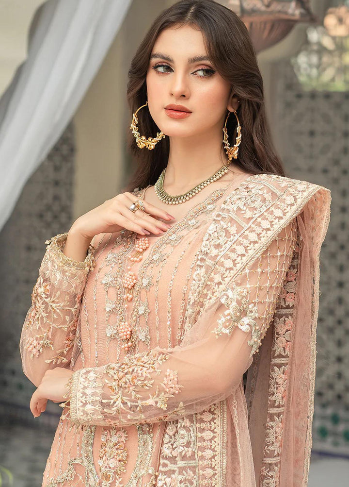 Andaz-e-Khas By Resham Ghar Embroidered Organza Suits Unstitched 3 Piece RG22AK NAYAB - Luxury Collection