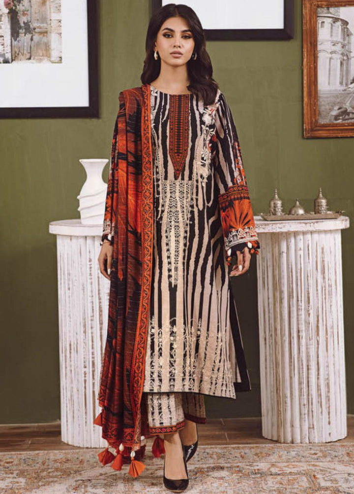 Aniq By Charizma Embroidered Khaddar Suits Unstitched 3 Piece CRZ23AQK-2 ANW-18 - Winter Collection