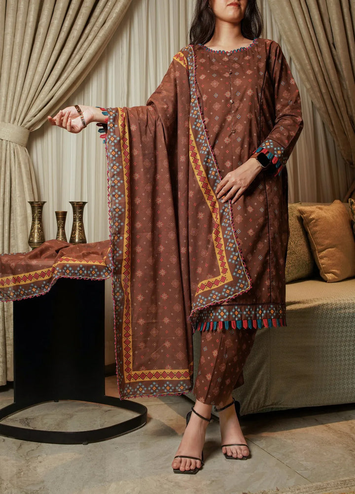 Annafeu Apparels Printed Cambric Suits Unstitched 3 Piece ICV01-004 - Summer Collection