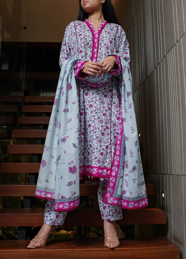 Annafeu Apparels Printed Cambric Suits Unstitched 3 Piece ICV01-006 - Summer Collection