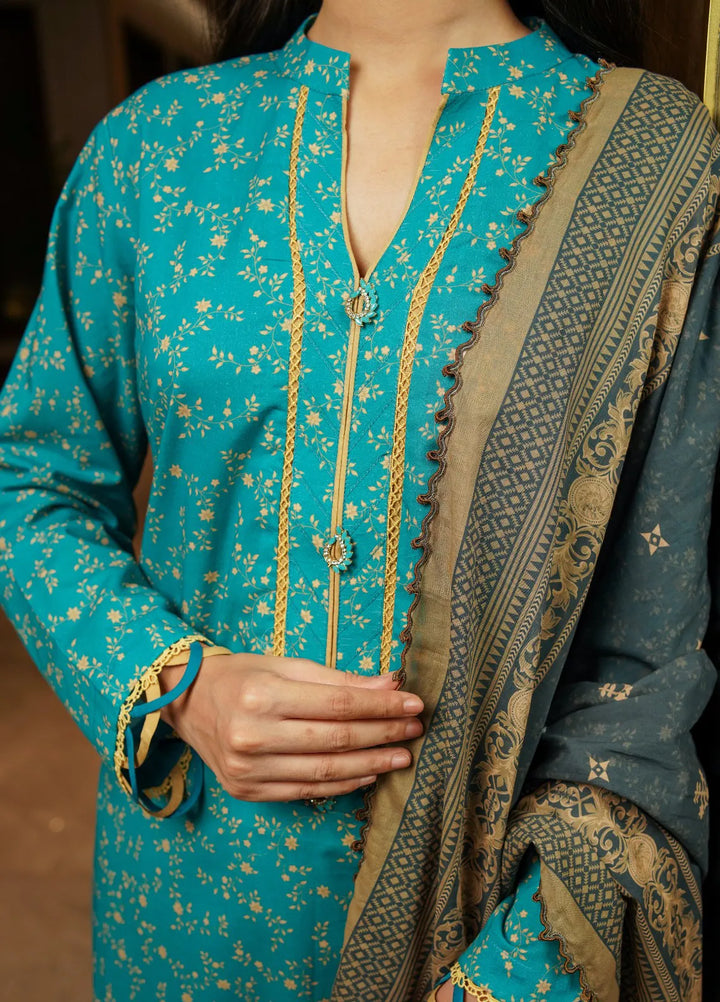 Annafeu Apparels Printed Cambric Suits Unstitched 3 Piece ICV01-008 - Summer Collection