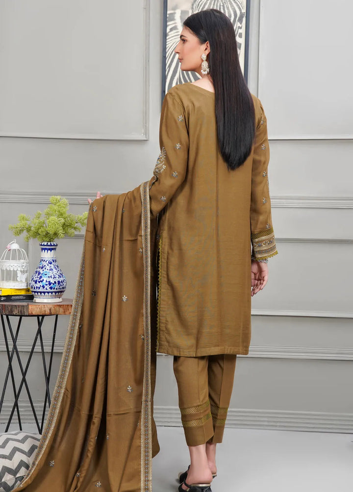 Apricity By Pashmire Pret Embroidered Karandi 3 Piece Suit Daffodils