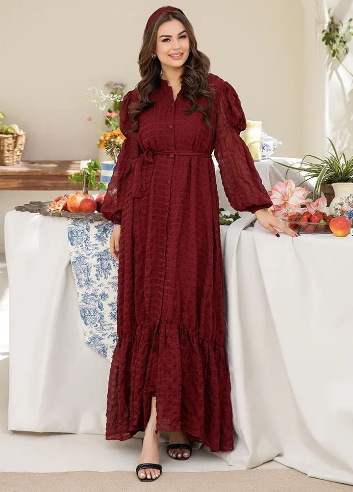 Apricocia Pret Printed Chiffon 1 Piece  Ruby Rose