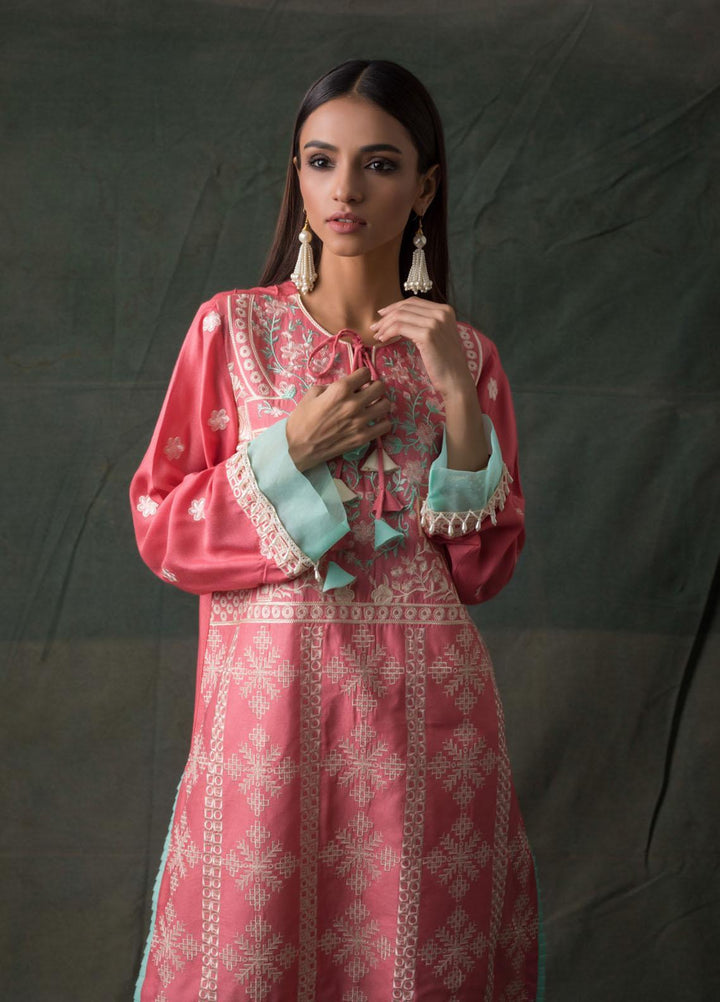 Areeba Saleem Embroidered Lawn  Unstitched Kurties AS21K 01 - Summer Collection