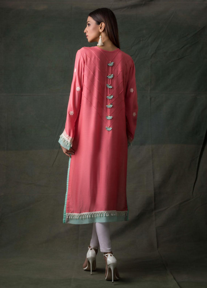 Areeba Saleem Embroidered Lawn  Unstitched Kurties AS21K 01 - Summer Collection