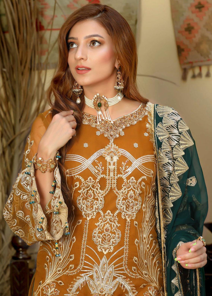 Areesha Embroidered  Suits Unstitched 3 Piece ARE22-P16 1 Carrot - Premium Collection