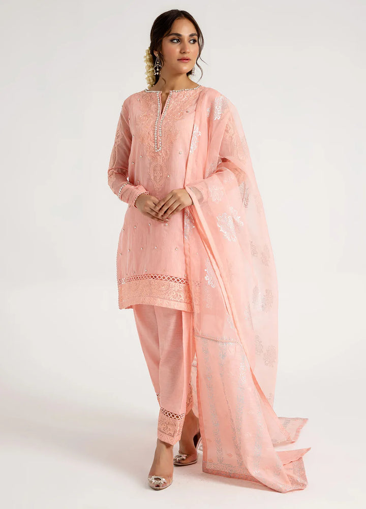 Arif Ashraf Pret Embroidered Cotton Silk 3 Piece Suit Shaftaloo