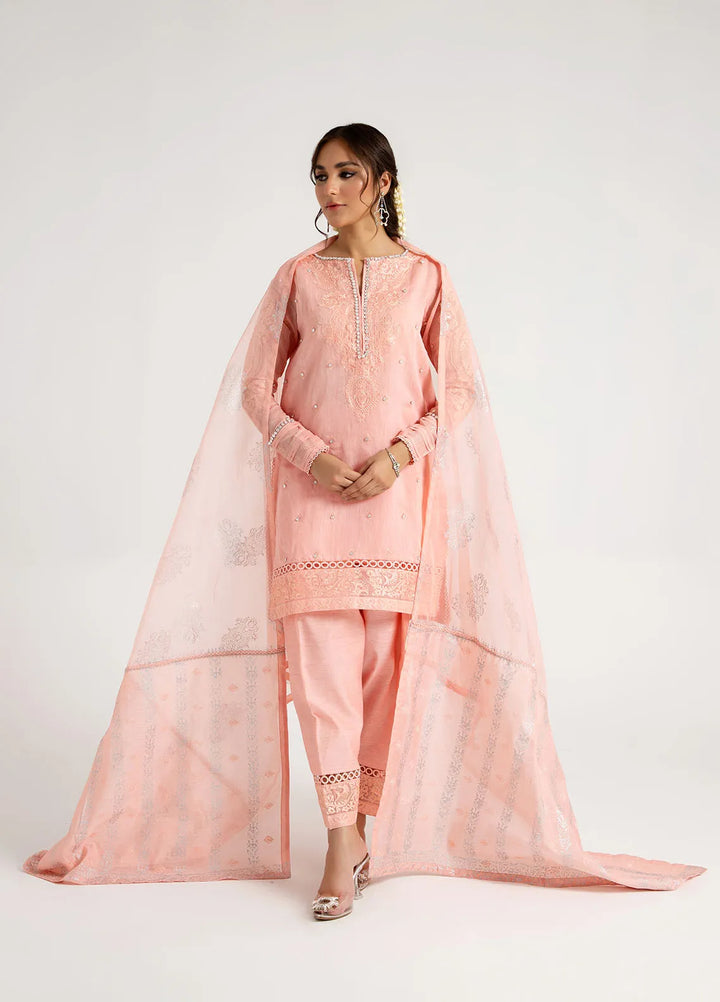 Arif Ashraf Pret Embroidered Cotton Silk 3 Piece Suit Shaftaloo