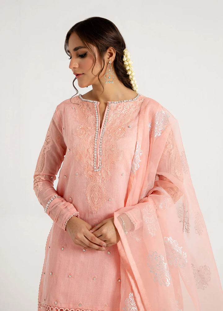 Arif Ashraf Pret Embroidered Cotton Silk 3 Piece Suit Shaftaloo