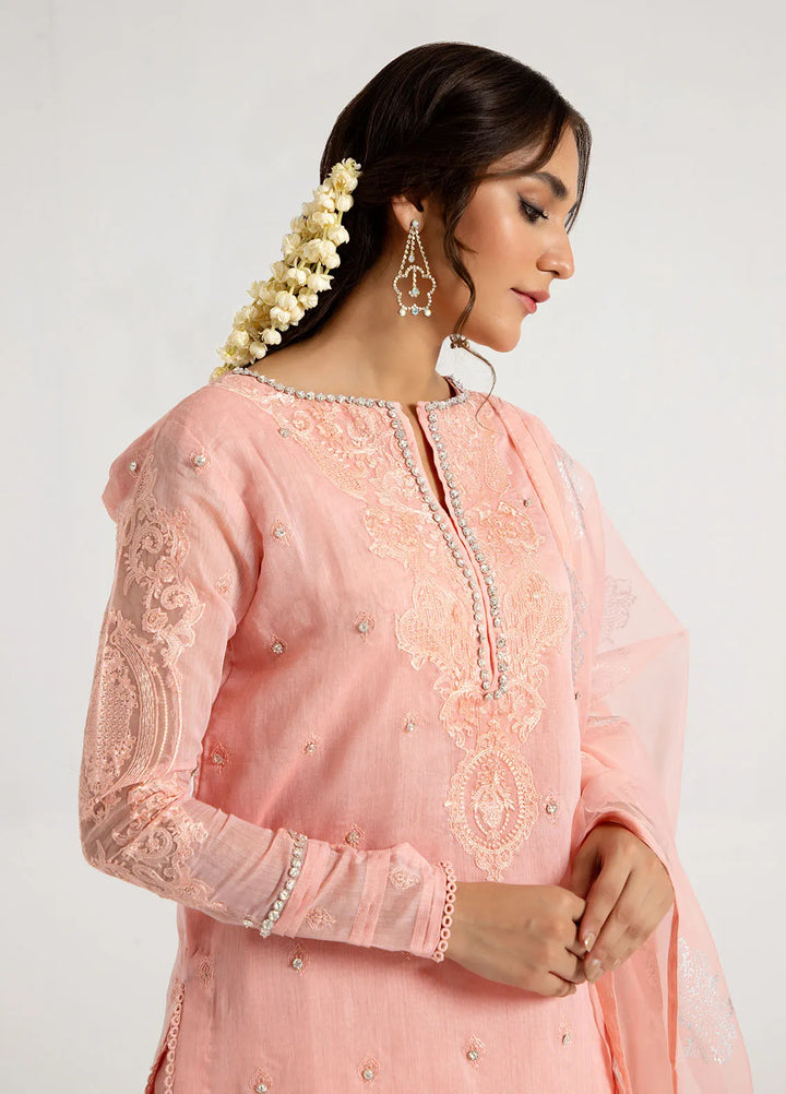 Arif Ashraf Pret Embroidered Cotton Silk 3 Piece Suit Shaftaloo