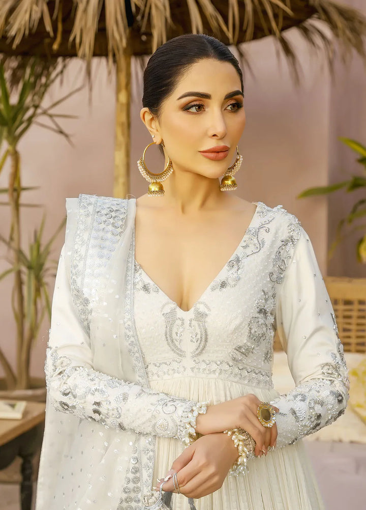 Arif Ashraf Pret Embroidered Crush Silk 3 Piece Suit AJR