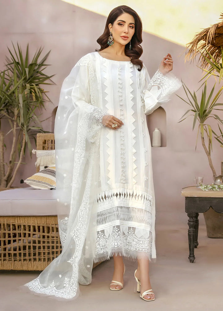 Arif Ashraf Pret Embroidered Raw Silk 3 Piece Suit Zunan