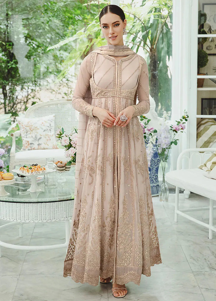 Ariya By Maryum N Maria Embroidered Chiffon Suit Unstitched 3 Piece MNM24A 501 Sima - Formals Collection