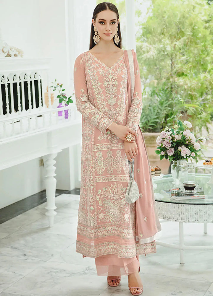 Ariya By Maryum N Maria Embroidered Chiffon Suit Unstitched 3 Piece MNM24A 503 Negar - Formals Collection
