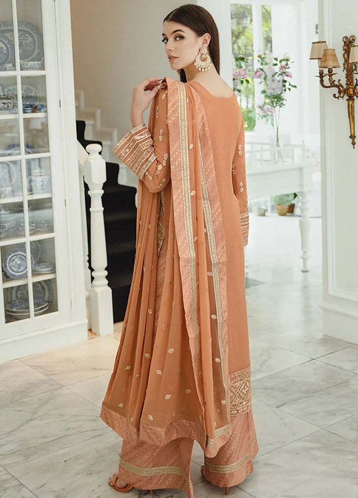 Ariya By Maryum N Maria Embroidered Chiffon Suit Unstitched 3 Piece MNM24A 505 Parisa - Formals Collection