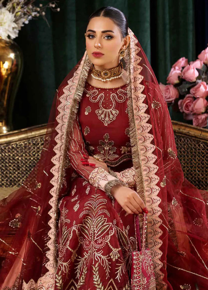 Aroha By Riaz Arts Embroidered Organza Suit Unstitched 4 Piece RA24AW AR-02 - Luxury Collection