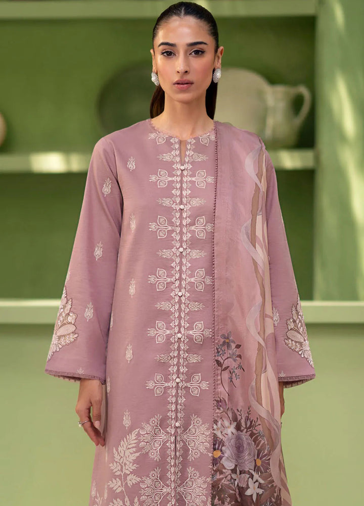 Artisan by Seran Embroidered Lawn Suit Unstitched 3 Piece SRN25A D-03 Fleur - Summer Collection