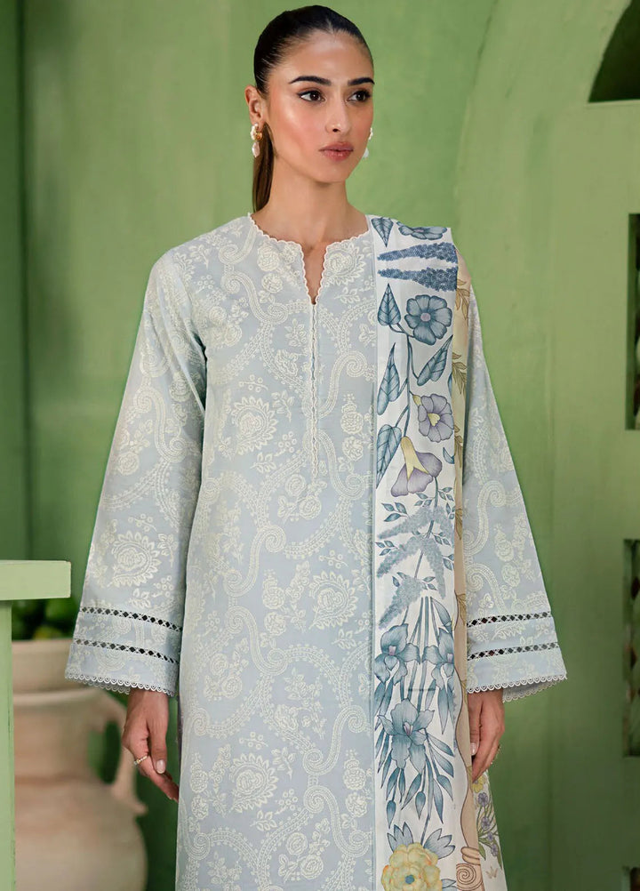 Artisan by Seran Embroidered Lawn Suit Unstitched 3 Piece SRN25A D-05 Glace - Summer Collection