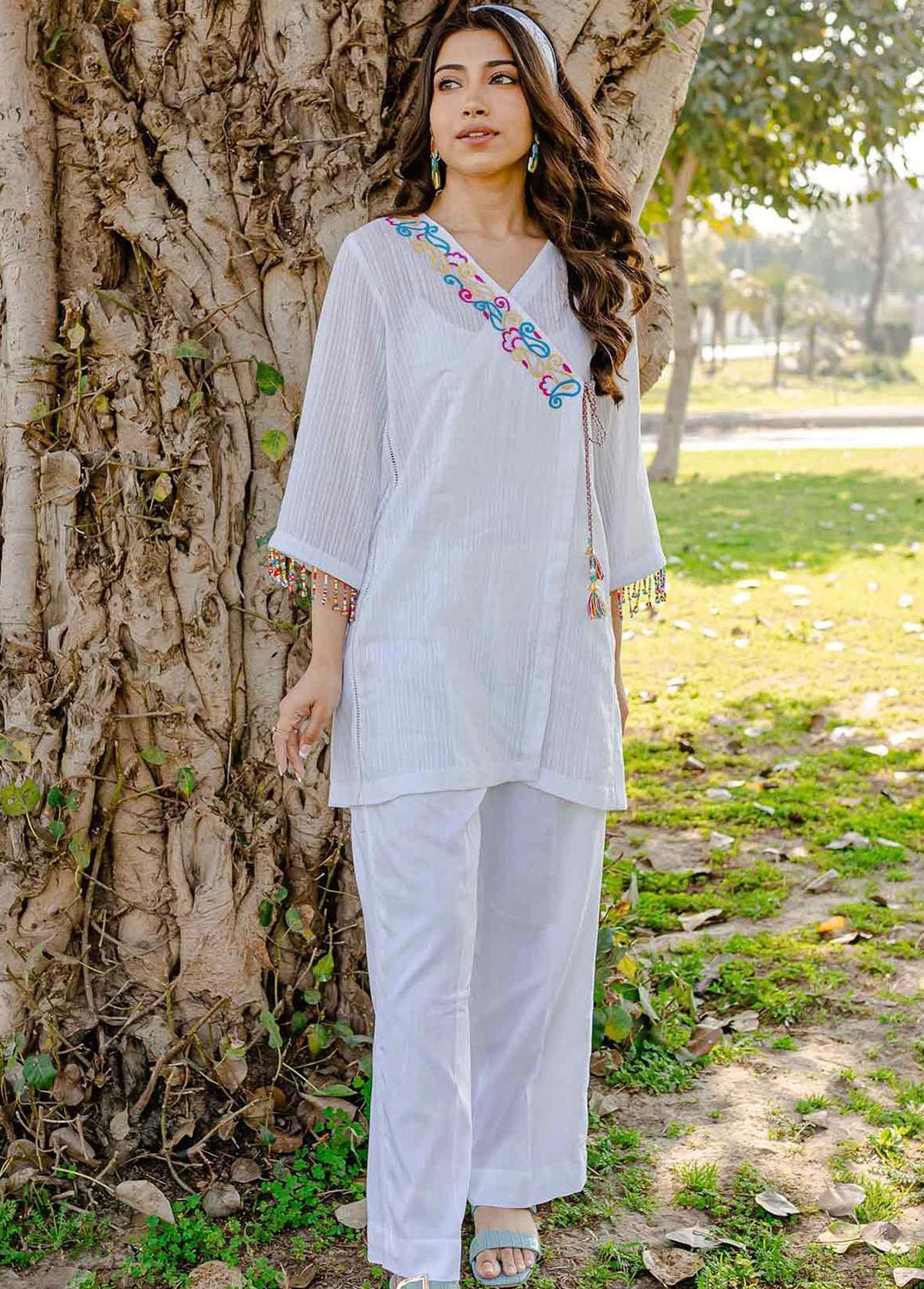 Arz Pret Embroidered Lawn Kurti ARZ22S SS01 Magnolia